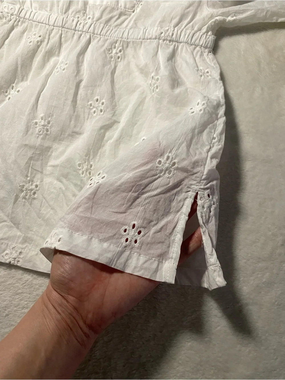 Swim coverup dress Size 2T White Eyelet